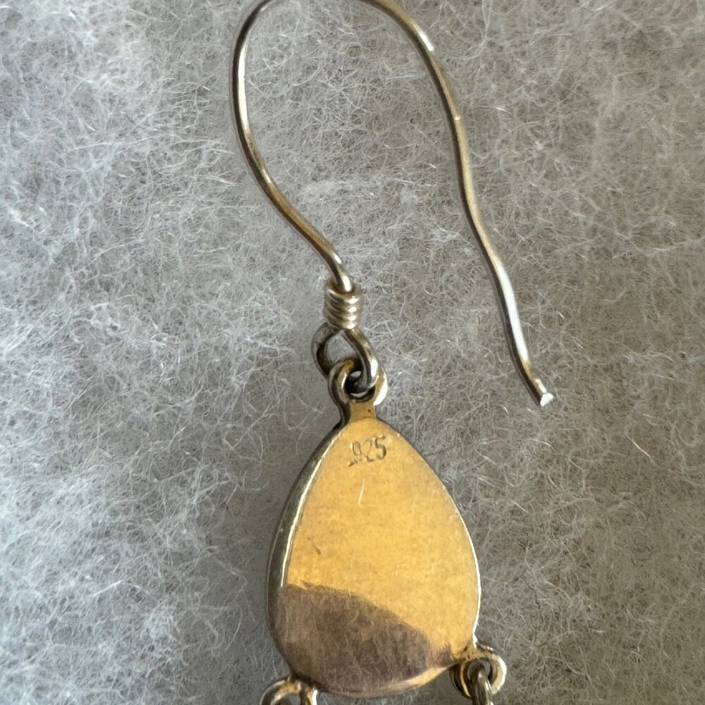 Sterling Silver Dangling Earrings - image 5